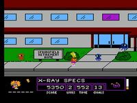 une photo d'Ã©cran de The Simpsons - Bart Vs The Space Mutants sur Nintendo Nes